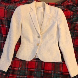 White Calvin Klein Blazer